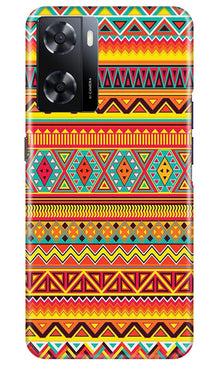 Zigzag line pattern Mobile Back Case for Oppo A57 (Design - 4)