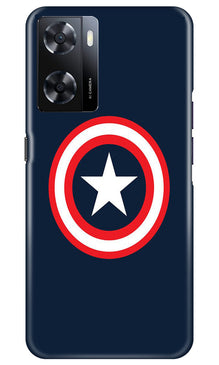 Captain America Mobile Back Case for Oppo A57 (Design - 42)