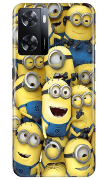 Minions Mobile Back Case for Oppo A57  (Design - 127)