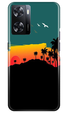 Sky Trees Mobile Back Case for Oppo A57 (Design - 160)