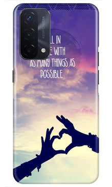 Fall in love Mobile Back Case for Oppo A74 5G (Design - 50)