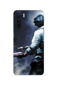 Pubg Mobile Back Case for Oppo F15  (Design - 179)