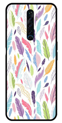 Colorful Feathers Metal Mobile Case for Oppo Reno2 F