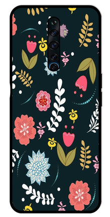 Floral Pattern2 Metal Mobile Case for Oppo Reno2 F