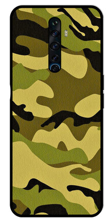 Army Pattern Metal Mobile Case for Oppo Reno2 F