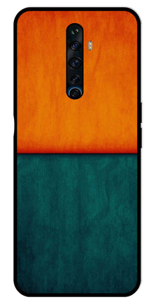 Orange Green Pattern Metal Mobile Case for Oppo Reno2 F