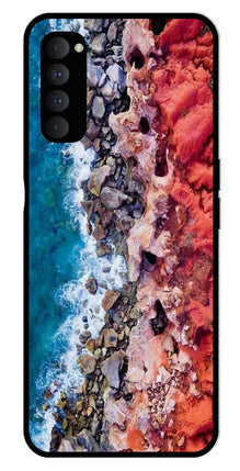 Sea Shore Metal Mobile Case for Oppo Reno 4 Pro