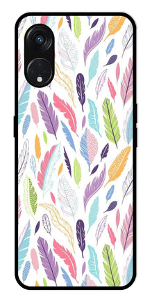 Colorful Feathers Metal Mobile Case for Oppo Reno 8T