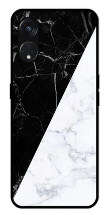 Black White Marble Design Metal Mobile Case for Oppo Reno 8T