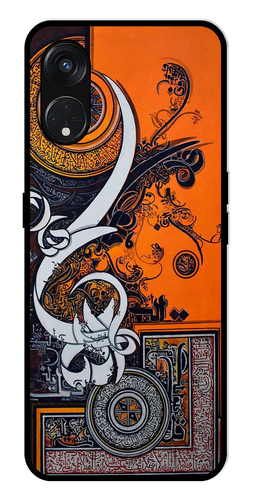 Qalander Art Metal Mobile Case for Oppo Reno 8T   (Design No -16)