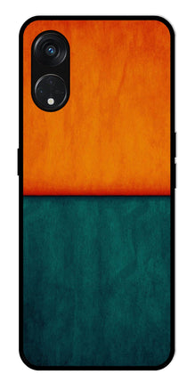 Orange Green Pattern Metal Mobile Case for Oppo Reno 8T