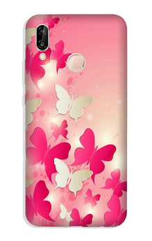 White Pick Butterflies Case for Vivo V9/ Y85