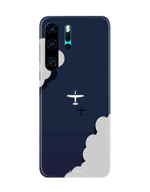 Clouds Plane Mobile Back Case for Huawei P30 Pro (Design - 196)