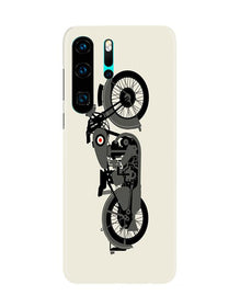 MotorCycle Mobile Back Case for Huawei P30 Pro (Design - 259)