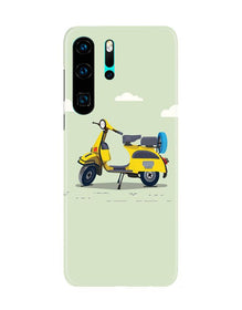 Vintage Scooter Mobile Back Case for Huawei P30 Pro (Design - 260)