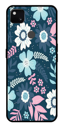 Flower Leaves Design Metal Mobile Case for Google Pixel 4A