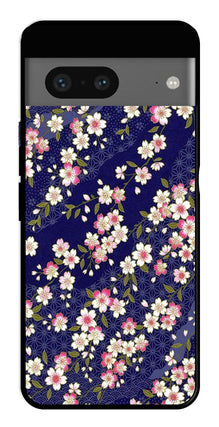 Flower Design Metal Mobile Case for Google Pixel 7