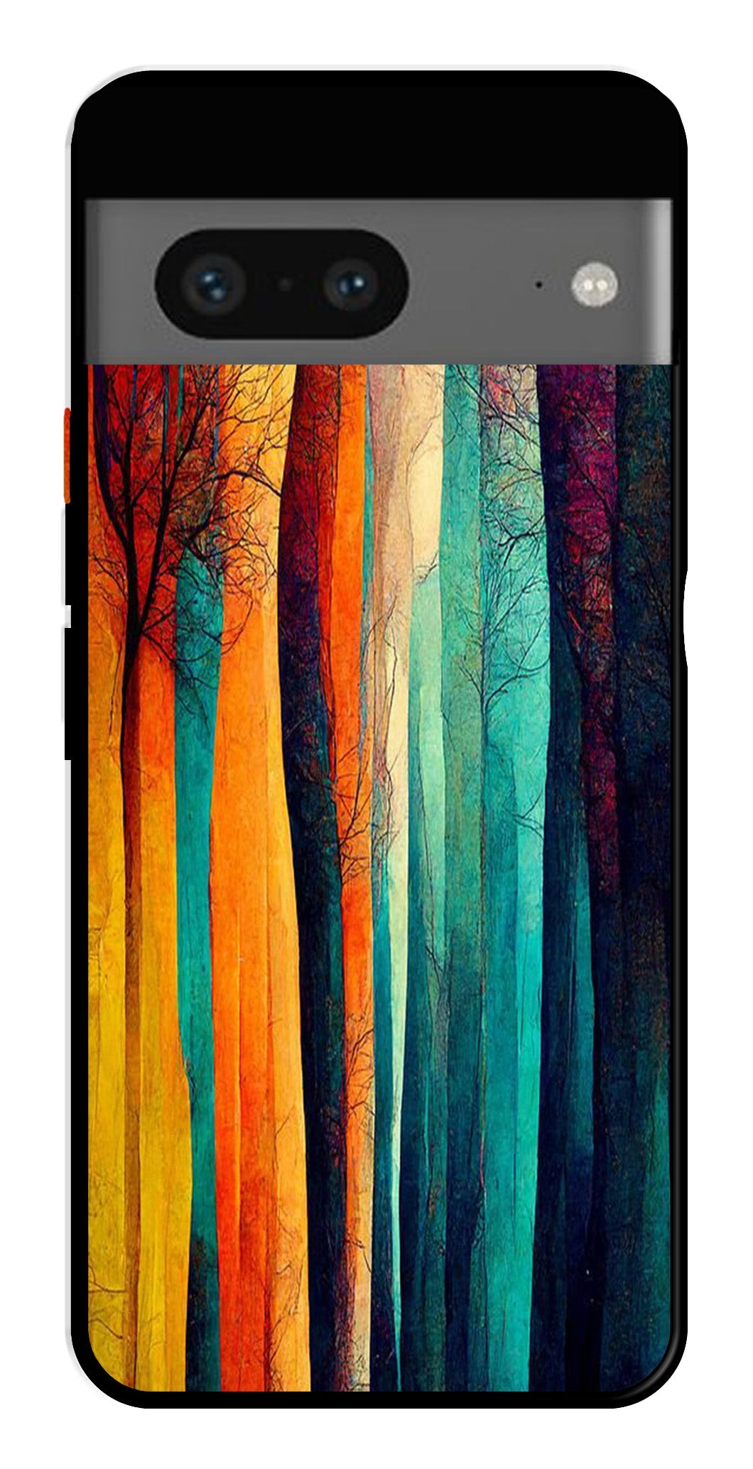 Modern Art Colorful Metal Mobile Case for Google Pixel 7   (Design No -47)