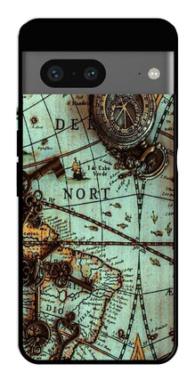 Map Design Metal Mobile Case for Google Pixel 7