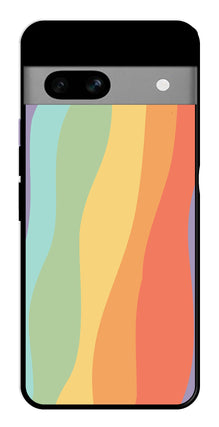 Muted Rainbow Metal Mobile Case for Google Pixel 7a