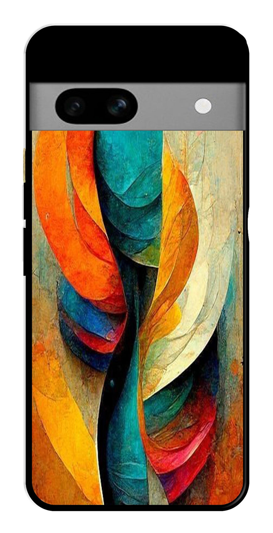 Modern Art Metal Mobile Case for Google Pixel 7a   (Design No -11)