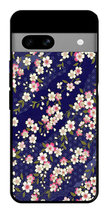 Flower Design Metal Mobile Case for Google Pixel 7a