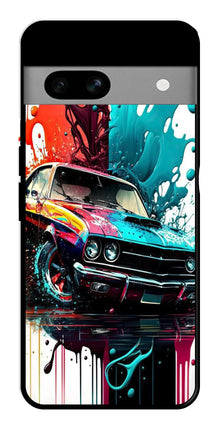 Vintage Car Metal Mobile Case for Google Pixel 7a