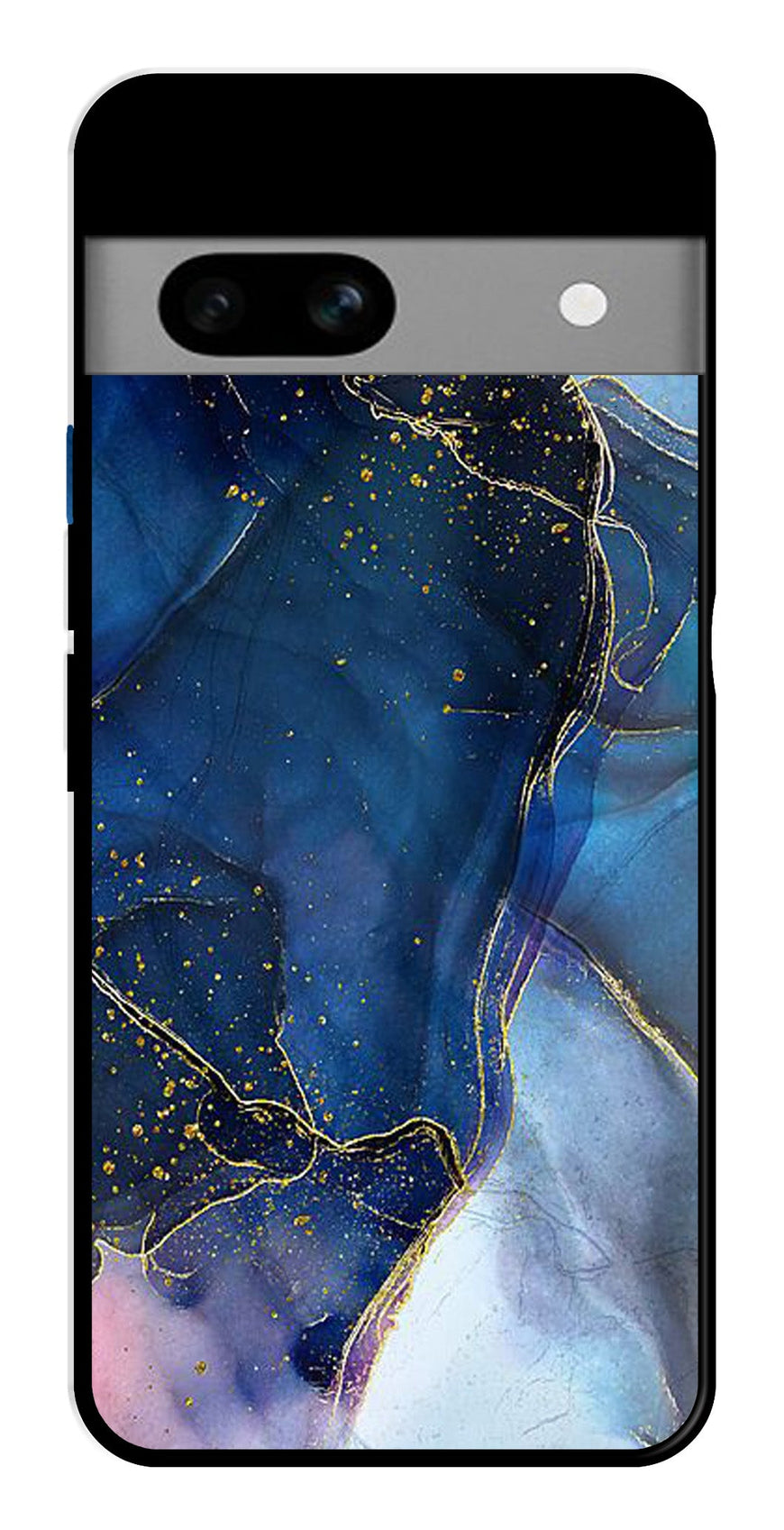 Blue Marble Metal Mobile Case for Google Pixel 7a   (Design No -34)