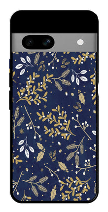 Floral Pattern  Metal Mobile Case for Google Pixel 7a