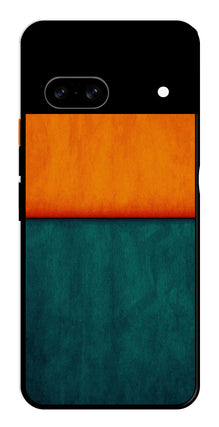 Orange Green Pattern Metal Mobile Case for Google Pixel 8