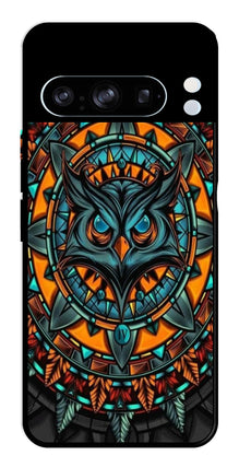 Owl Pattern Metal Mobile Case for Google Pixel 8 Pro