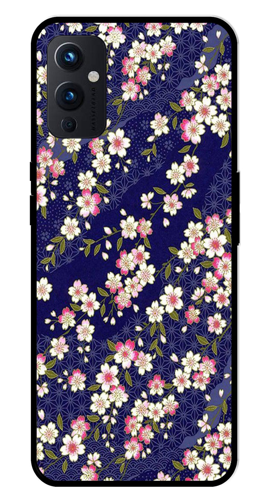 Flower Design Metal Mobile Case for OnePlus 9