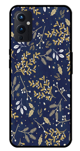 Floral Pattern  Metal Mobile Case for OnePlus 9