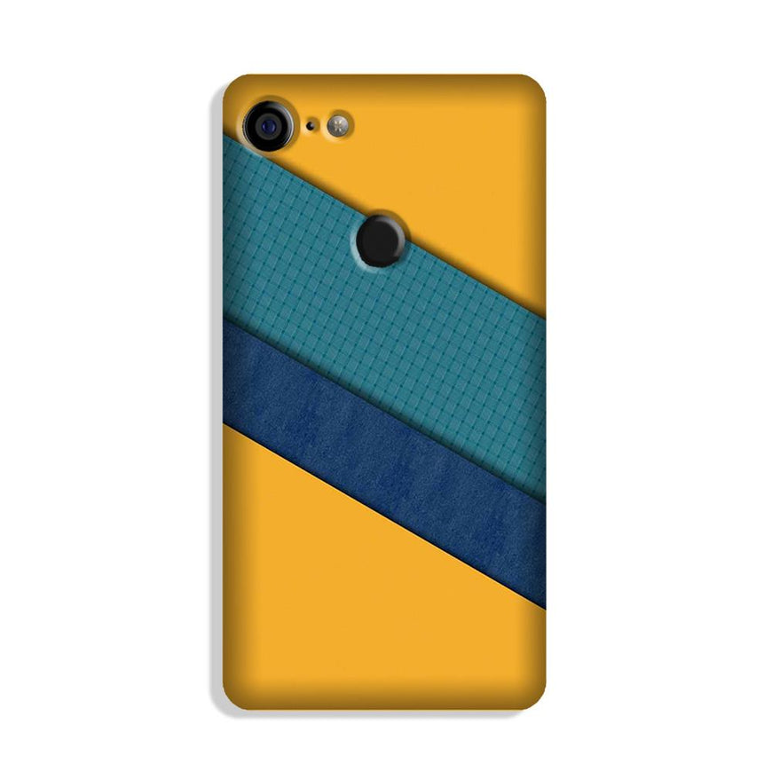 Diagonal Pattern Mobile Back Case for Google Pixel 3 Xl (Design - 370)