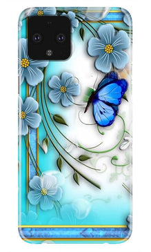 Blue Butterfly Mobile Back Case for Google Pixel 4 XL (Design - 21)