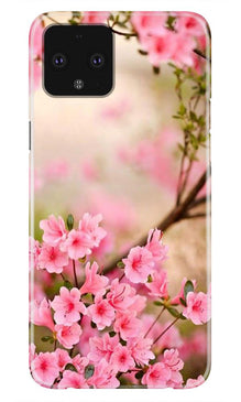 Pink flowers Mobile Back Case for Google Pixel 4 XL (Design - 69)