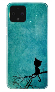 Moon cat Mobile Back Case for Google Pixel 4 XL (Design - 70)