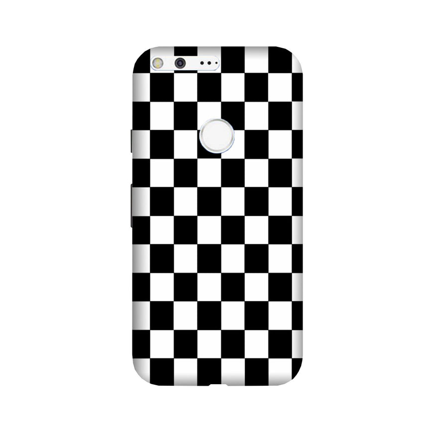 Black White Boxes Mobile Back Case for Google Pixel XL (Design - 372)