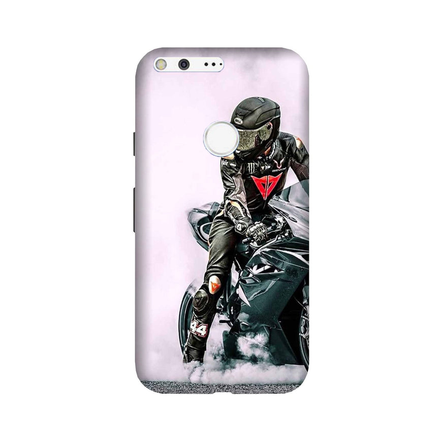 Biker Mobile Back Case for Google Pixel XL (Design - 383)