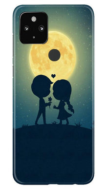 Love Couple Mobile Back Case for Google Pixel 4a  (Design - 109)