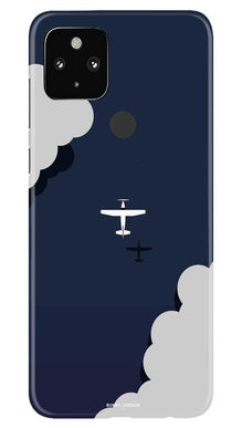 Clouds Plane Mobile Back Case for Google Pixel 4a (Design - 196)