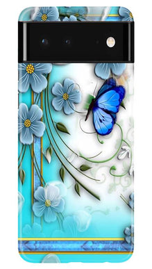 Blue Butterfly Mobile Back Case for Google Pixel 6 Pro (Design - 21)