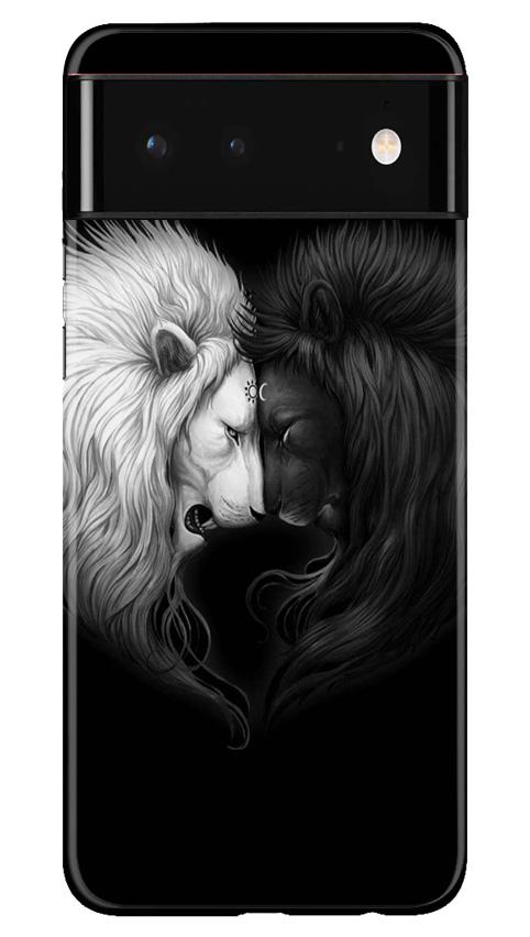 Dark White Lion Case for Google Pixel 6 Pro  (Design - 140)