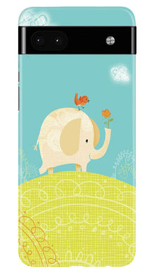 Elephant Painting Mobile Back Case for Google Pixel 6a (Design - 46)