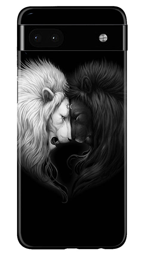 Dark White Lion Case for Google Pixel 6a(Design - 140)