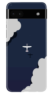 Clouds Plane Mobile Back Case for Google Pixel 6a (Design - 165)