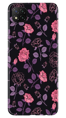 Rose Pattern Mobile Back Case for Poco C3 (Design - 2)