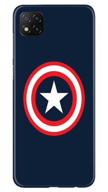 Captain America Mobile Back Case for Poco C3 (Design - 42)