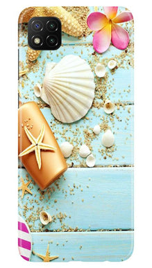 Sea Shells Mobile Back Case for Poco C3 (Design - 63)