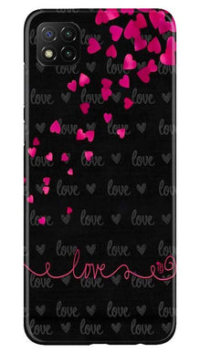 Love in Air Mobile Back Case for Poco C3 (Design - 89)